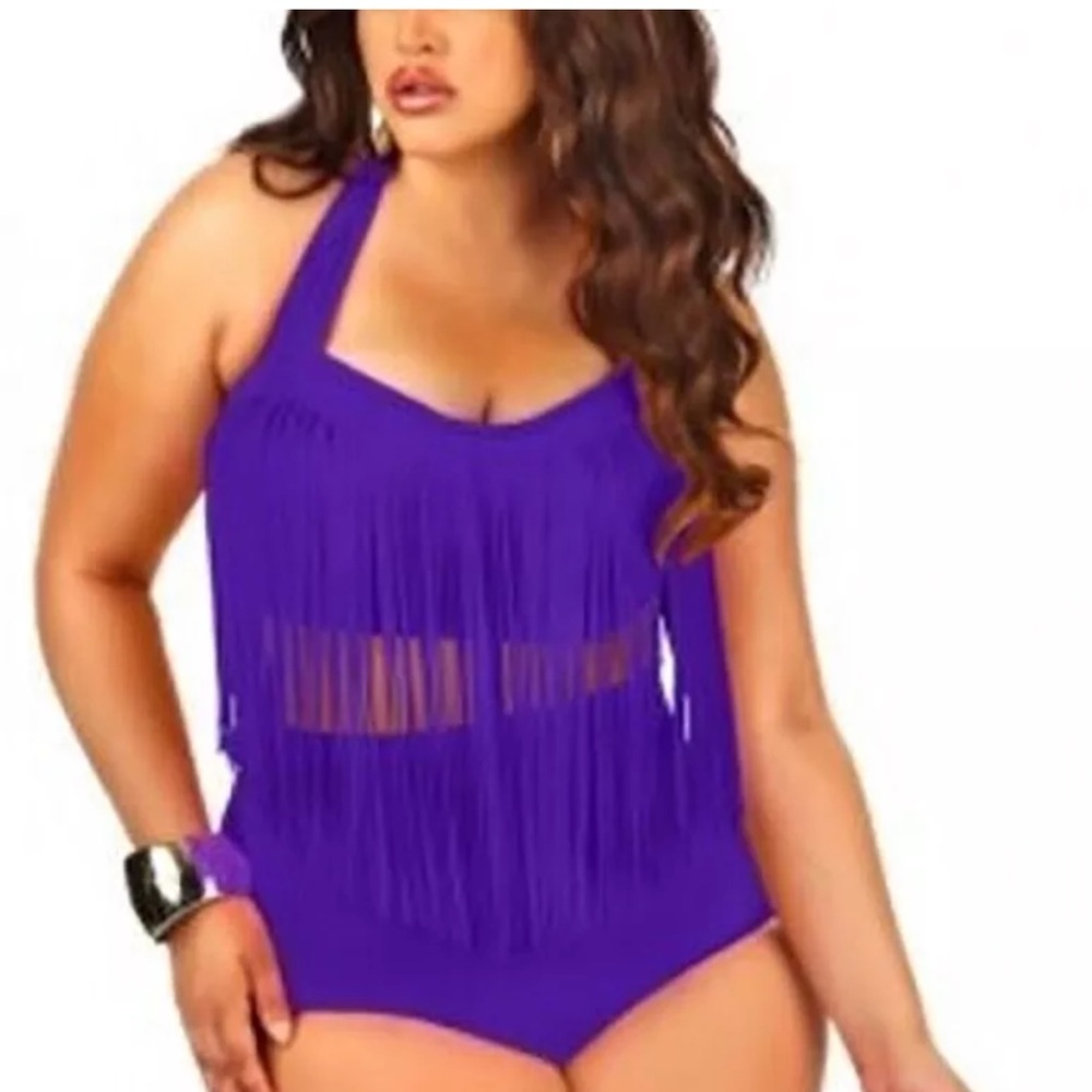 Sexy 2pc Fringe Swimsuit